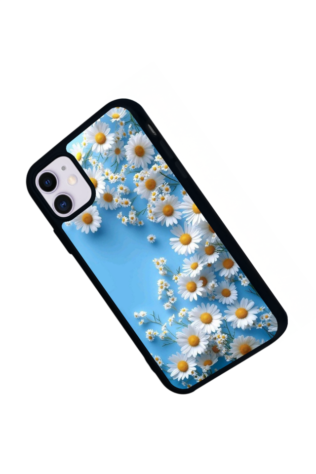 iPhone 11 Uyumlu Cicek Tasarımlı Glossy Premium Kılıf