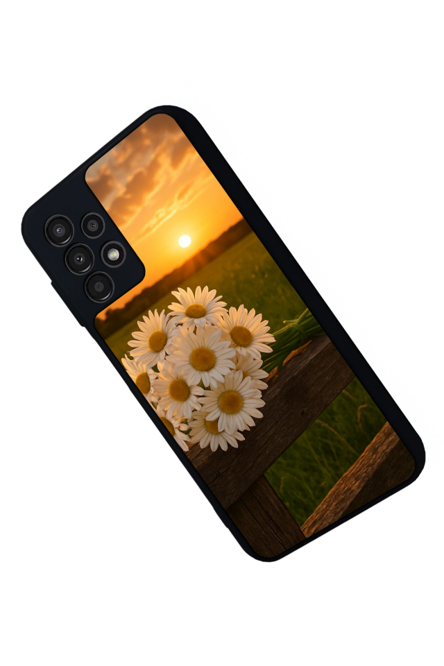 Samsung Galaxy A13 Uyumlu Cicek Tasarımlı Glossy Premium Kılıf