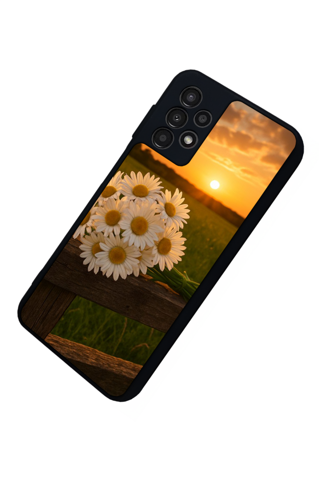 Samsung Galaxy A13 Uyumlu Cicek Tasarımlı Glossy Premium Kılıf