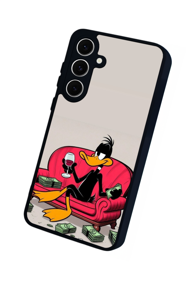 Samsung Galaxy S24 FE Uyumlu Daffy duck Tasarımlı Glossy Premium Kılıf