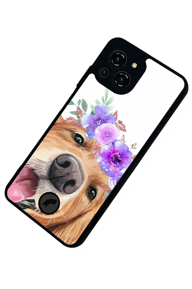 Reeder S23 Pro Max Uyumlu Golden Kopek Tasarımlı Glossy Premium Kılıf