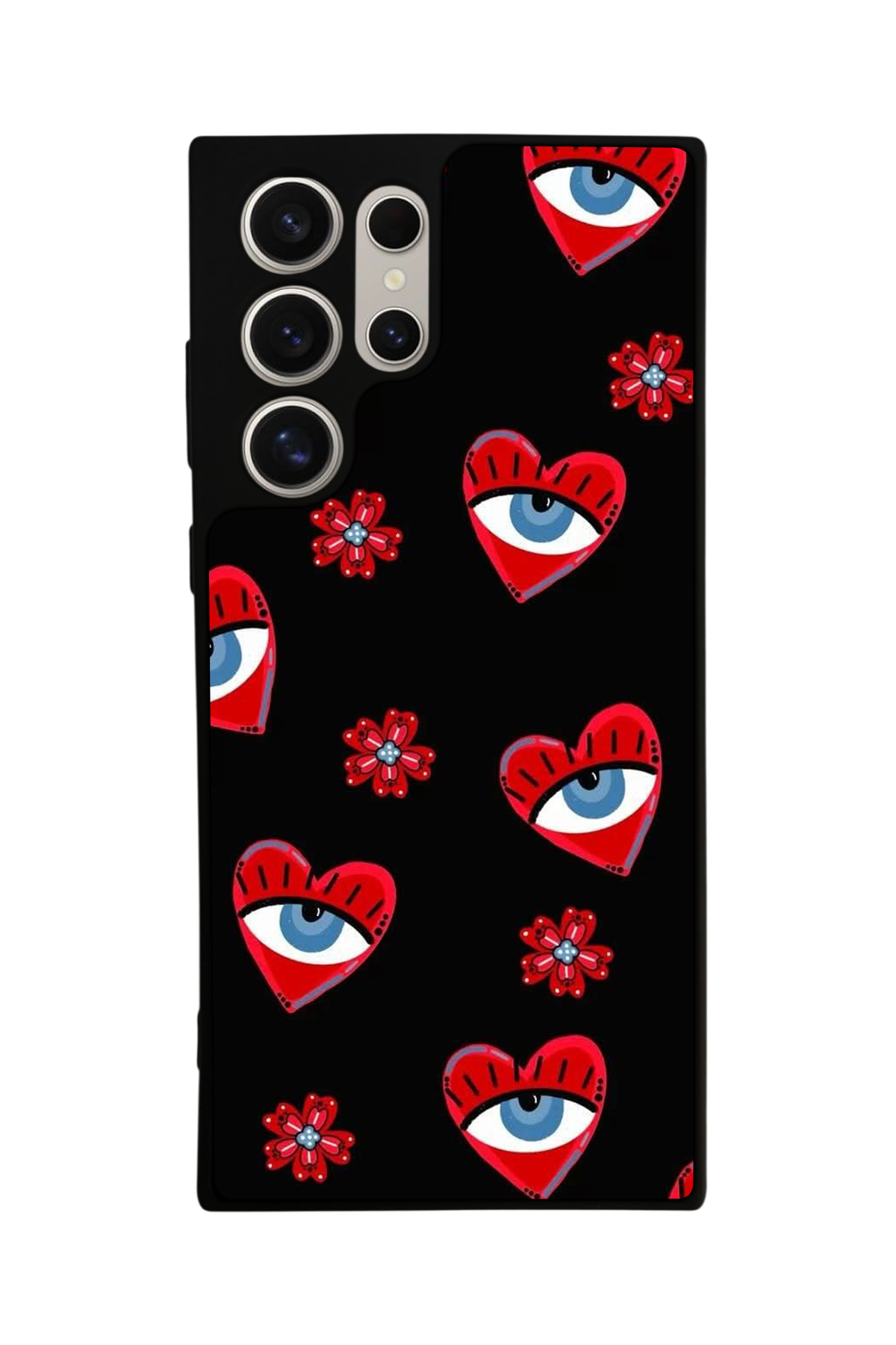 Samsung Galaxy S22 Ultra Uyumlu Göz Tasarımlı Glossy Premium Kılıf