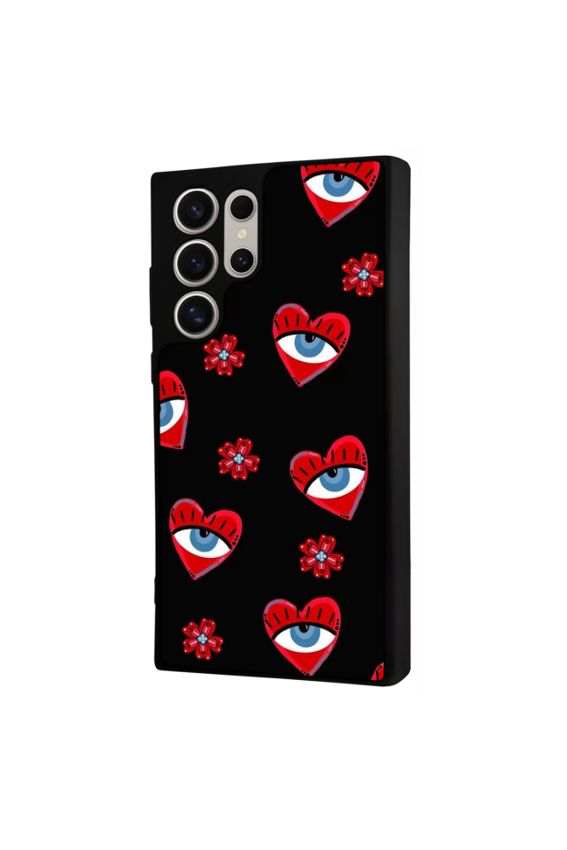 Samsung Galaxy S22 Ultra Uyumlu Göz Tasarımlı Glossy Premium Kılıf