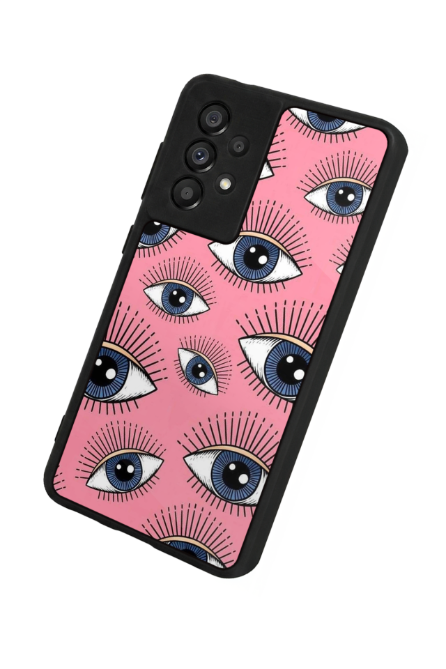 Samsung Galaxy A73 Uyumlu Göz Tasarımlı Glossy Premium Kılıf