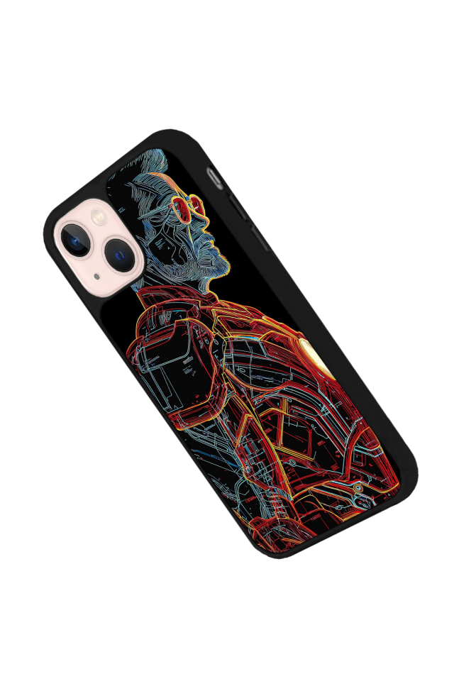 iPhone 15 Uyumlu Iron Man ( Demir Adam ) Tasarımlı Glossy Premium Kılıf