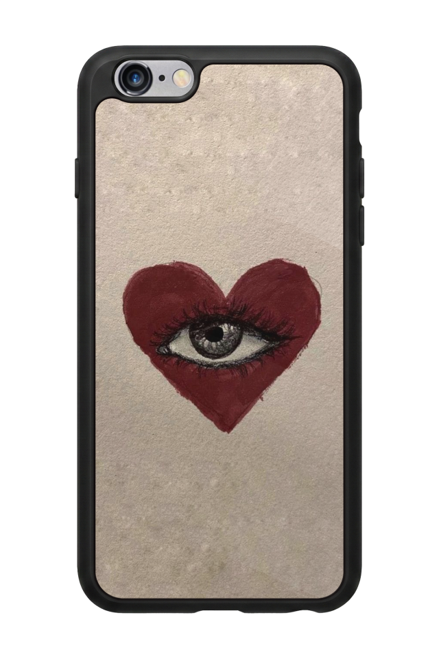 iPhone 6s Plus Uyumlu Kalp Love Tasarımlı Glossy Premium Kılıf