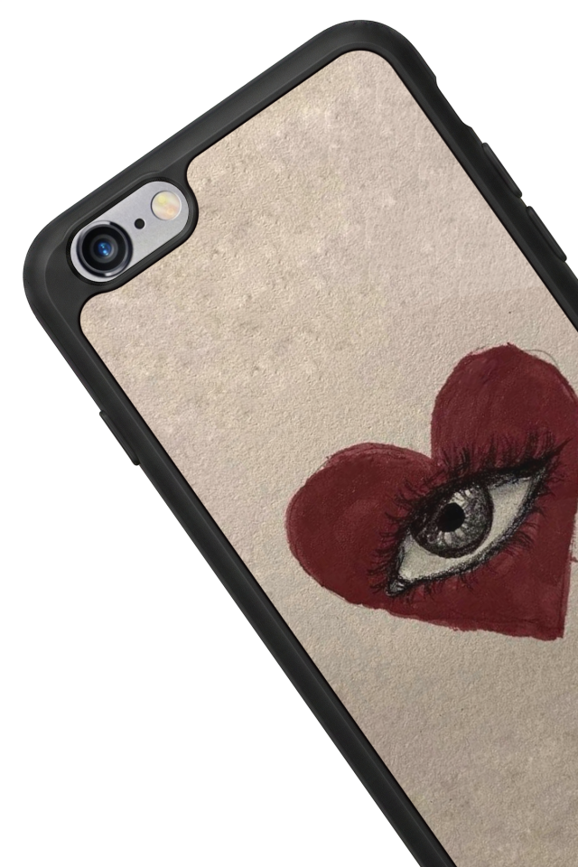 iPhone 6s Plus Uyumlu Kalp Love Tasarımlı Glossy Premium Kılıf
