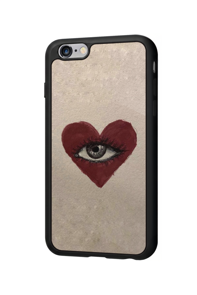 iPhone 6s Plus Uyumlu Kalp Love Tasarımlı Glossy Premium Kılıf