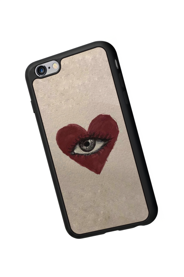 iPhone 6s Plus Uyumlu Kalp Love Tasarımlı Glossy Premium Kılıf
