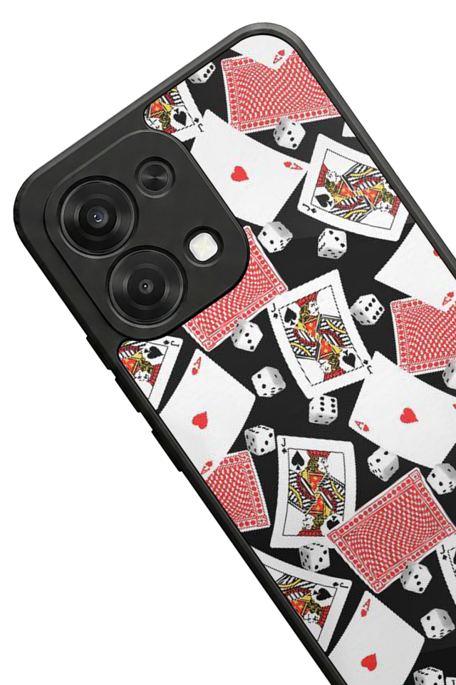 Oppo A6 Pro Uyumlu Kart Tasarımlı Glossy Premium Kılıf