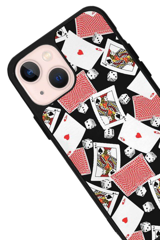 iPhone 13 Mini Uyumlu Kart Tasarımlı Glossy Premium Kılıf