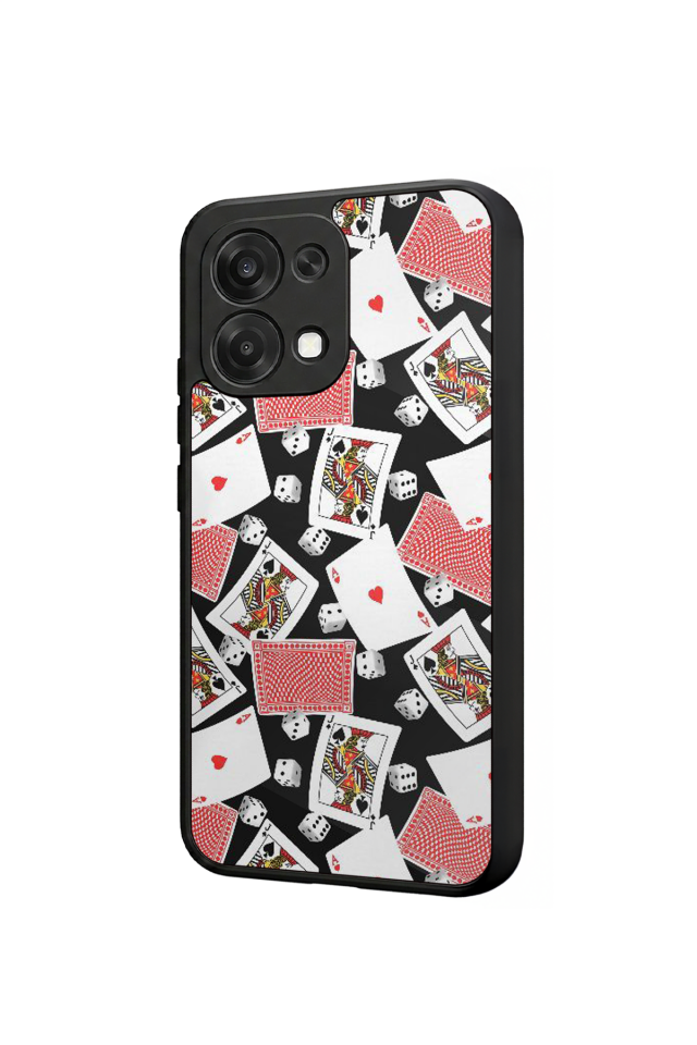 Oppo A6 Pro Uyumlu Kart Tasarımlı Glossy Premium Kılıf