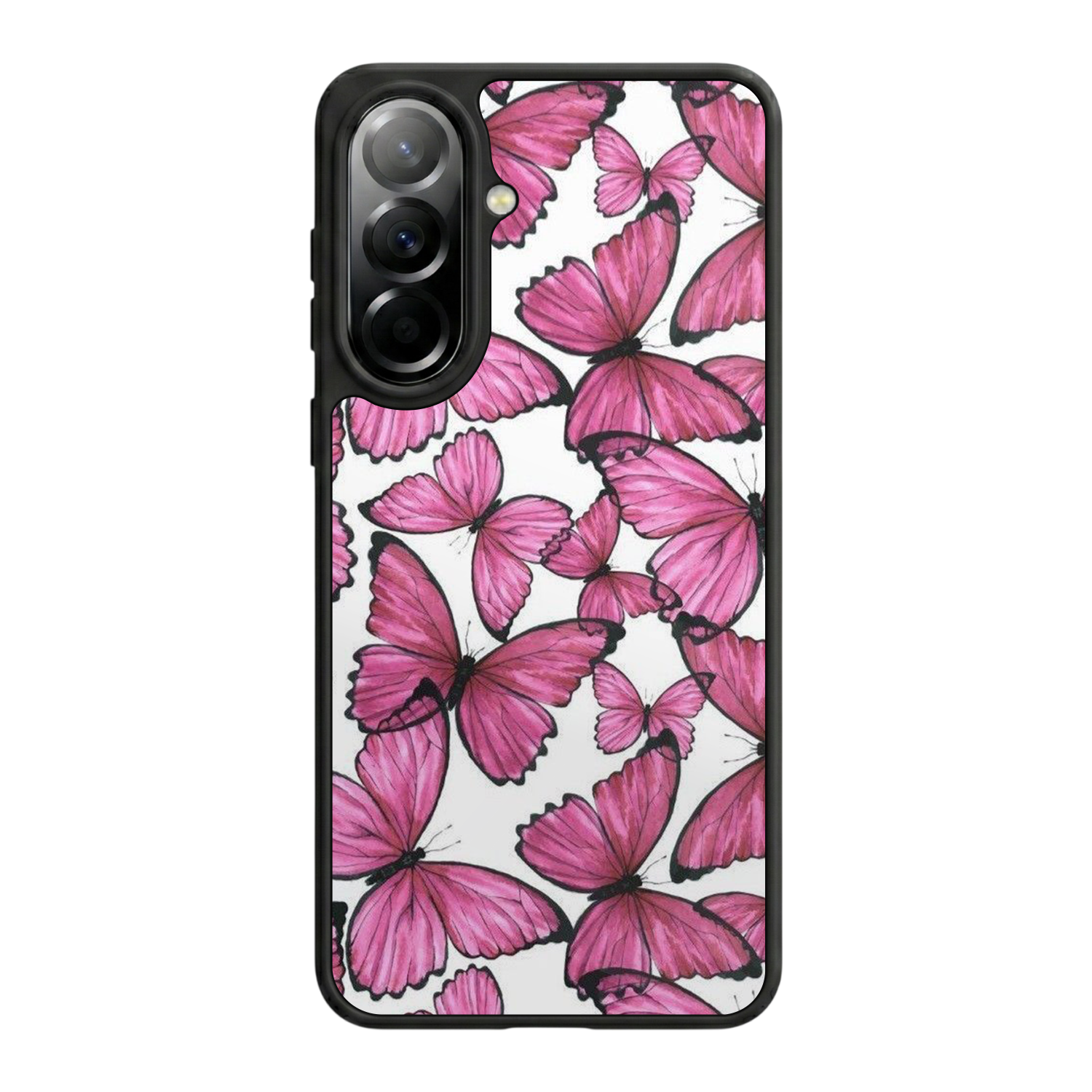 Samsung Galaxy A57 Uyumlu Kelebek Tasarımlı Glossy Premium Kılıf
