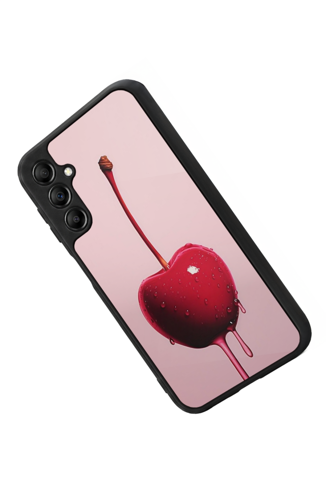 Samsung Galaxy A14 Uyumlu Kiraz Tasarımlı Glossy Premium Kılıf