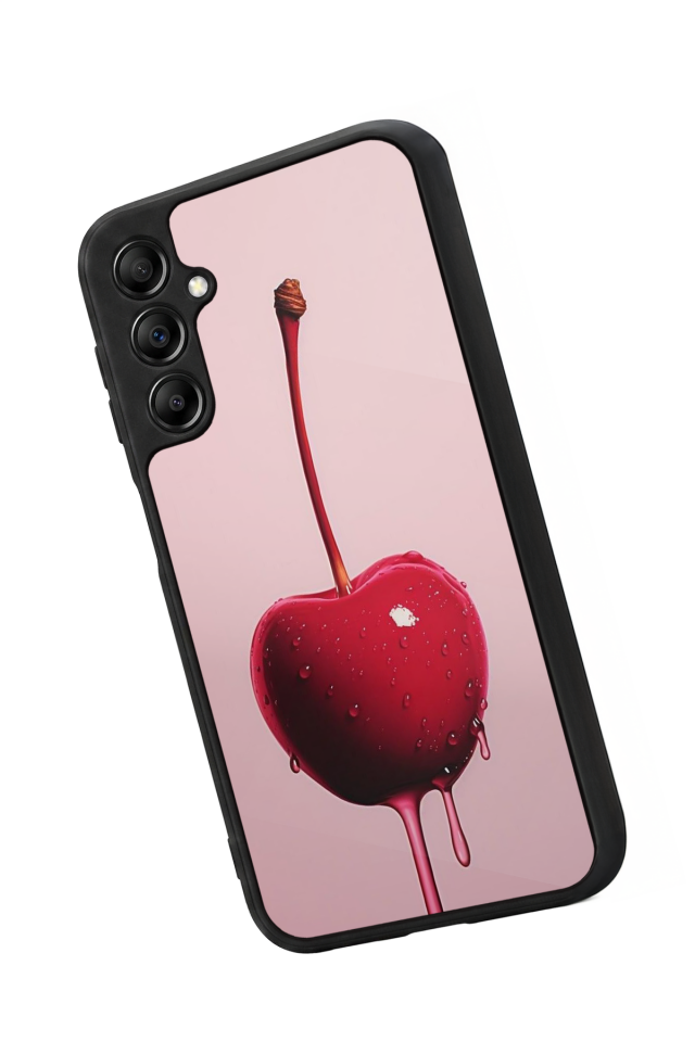 Samsung Galaxy A14 Uyumlu Kiraz Tasarımlı Glossy Premium Kılıf