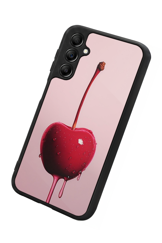 Samsung Galaxy A14 Uyumlu Kiraz Tasarımlı Glossy Premium Kılıf
