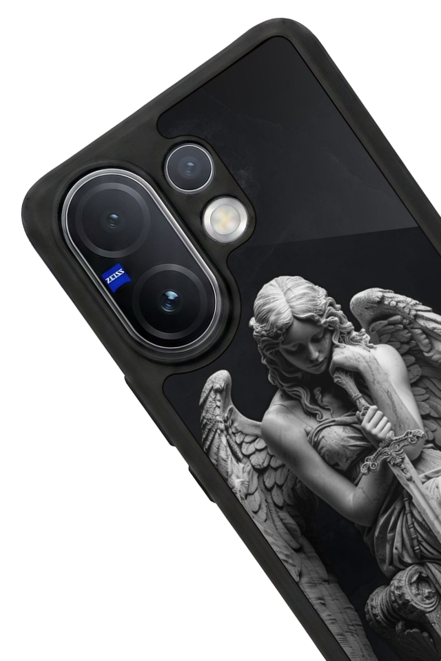 Vivo V60 Uyumlu Melek Tasarımlı Glossy Premium Kılıf