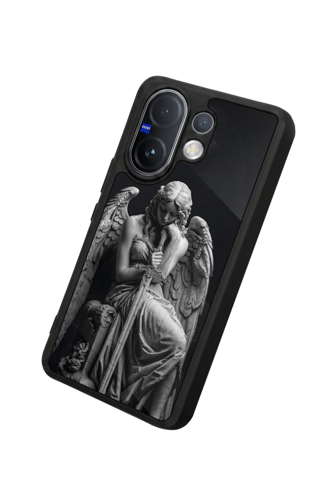 Vivo V60 Uyumlu Melek Tasarımlı Glossy Premium Kılıf