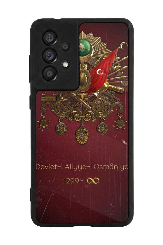 Samsung Galaxy A73 Uyumlu Osmanli Tugrasi Tasarımlı Glossy Premium Kılıf