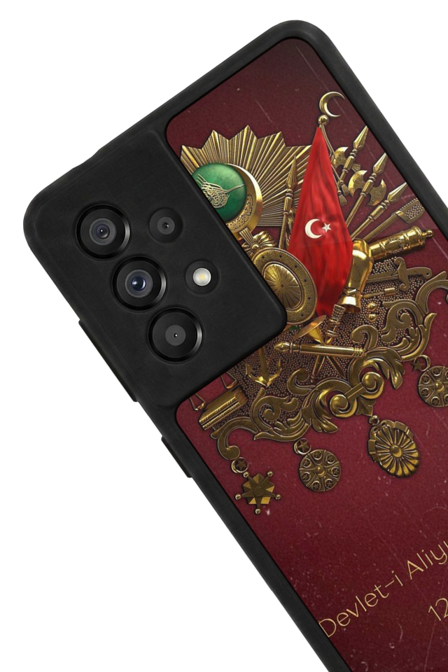 Samsung Galaxy A73 Uyumlu Osmanli Tugrasi Tasarımlı Glossy Premium Kılıf