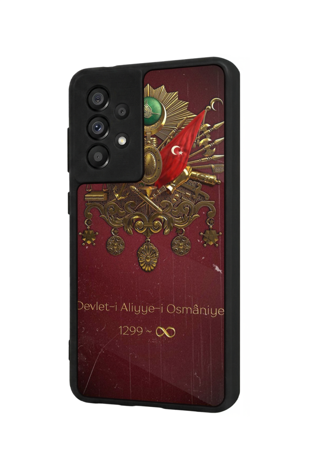 Samsung Galaxy A73 Uyumlu Osmanli Tugrasi Tasarımlı Glossy Premium Kılıf