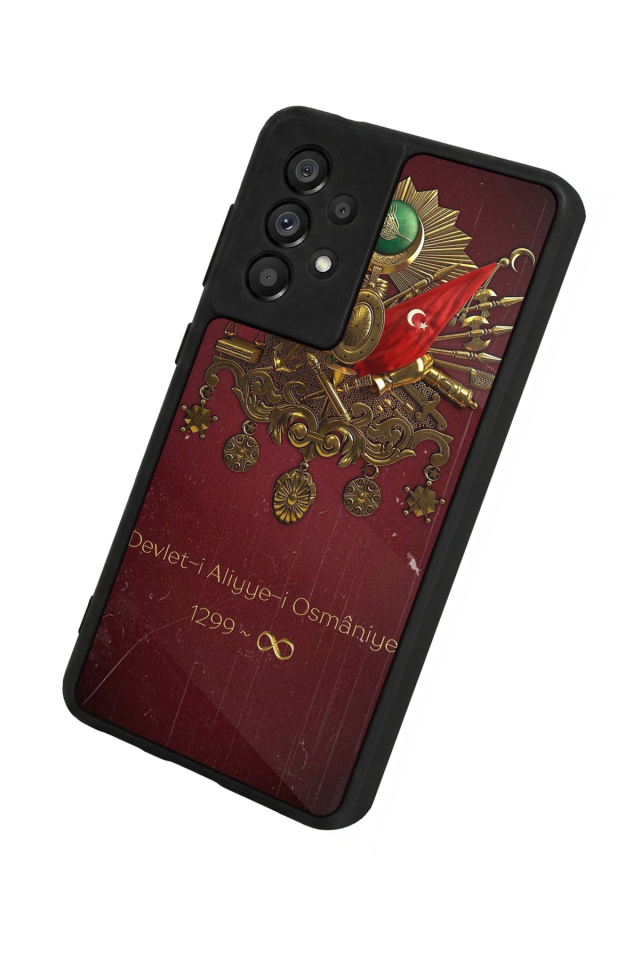 Samsung Galaxy A73 Uyumlu Osmanli Tugrasi Tasarımlı Glossy Premium Kılıf