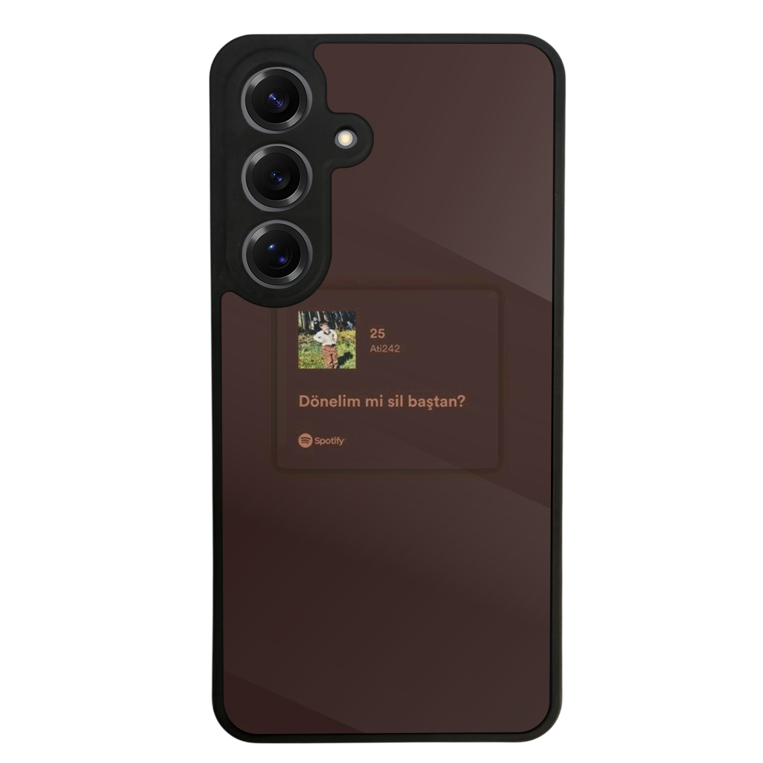 Samsung Galaxy S25 Uyumlu Sarki Sozleri Tasarımlı Glossy Premium Kılıf
