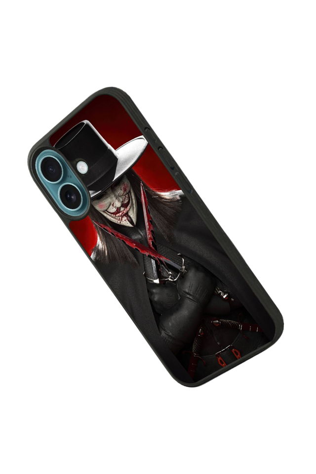 iPhone 16 Uyumlu Vendetta Tasarımlı Glossy Premium Kılıf