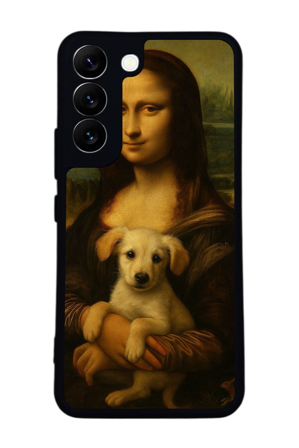 Samsung Galaxy S22 Uyumlu Monalisa Tasarımlı Glossy Premium Kılıf