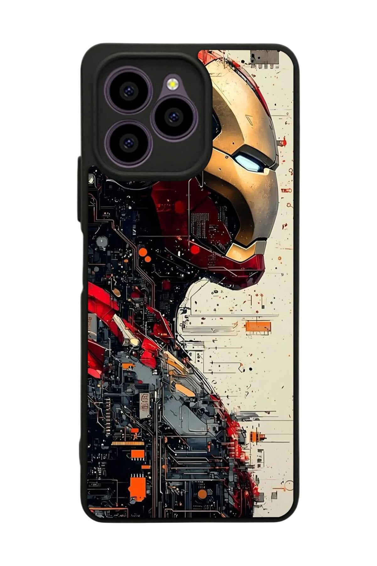Omix X6 Uyumlu Iron Man ( Demir Adam ) Tasarımlı Glossy Premium Kılıf