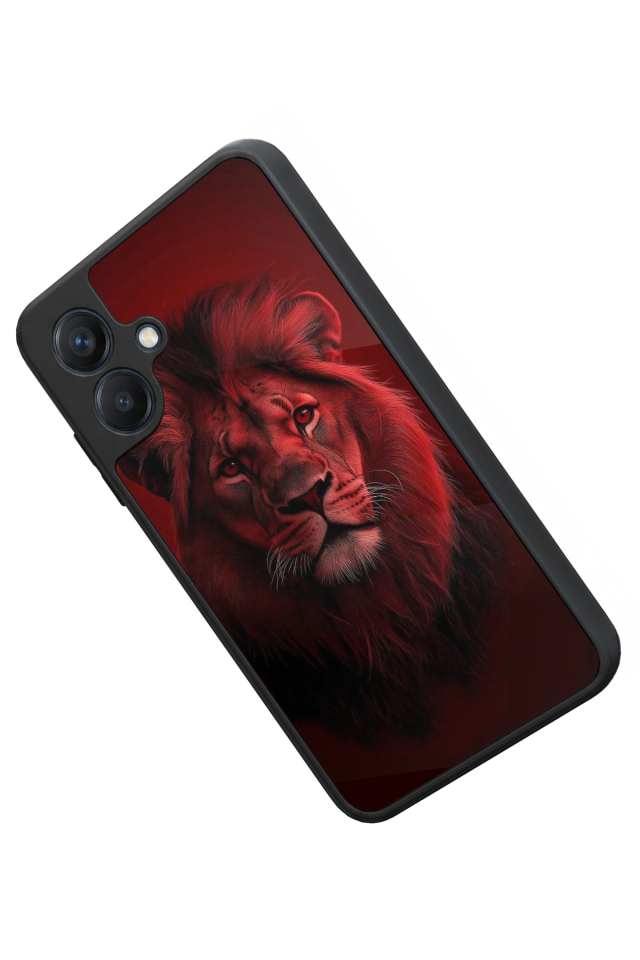 Samsung Galaxy A07 Uyumlu Aslan Tasarımlı Glossy Premium Kılıf