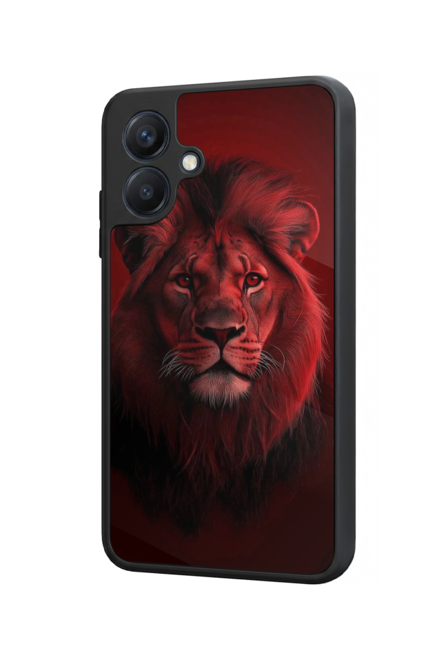 Samsung Galaxy A07 Uyumlu Aslan Tasarımlı Glossy Premium Kılıf