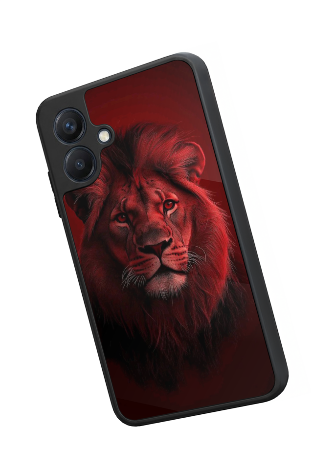 Samsung Galaxy A07 Uyumlu Aslan Tasarımlı Glossy Premium Kılıf