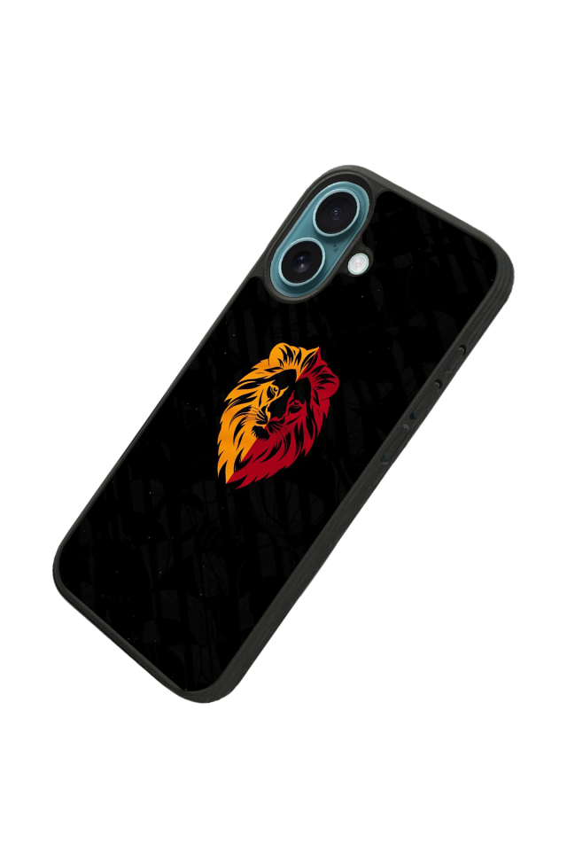 iPhone 16 Uyumlu Aslan Tasarımlı Glossy Premium Kılıf