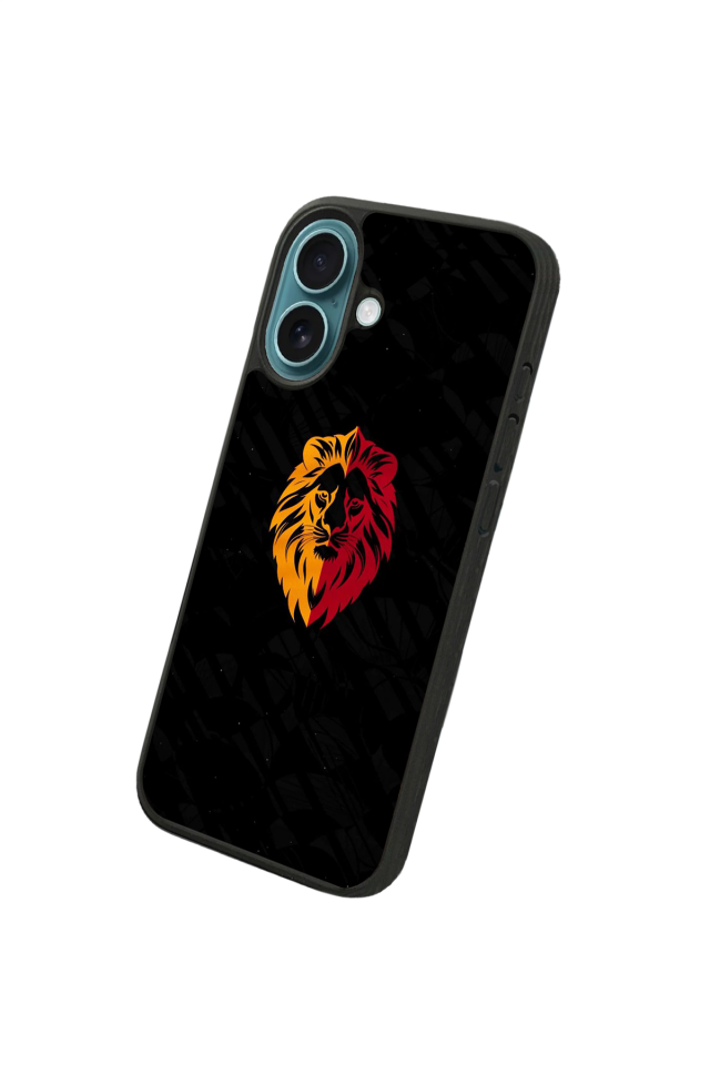 iPhone 16 Uyumlu Aslan Tasarımlı Glossy Premium Kılıf
