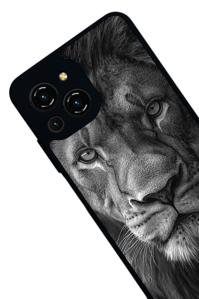 Reeder S23 Pro Max Uyumlu Aslan Tasarımlı Glossy Premium Kılıf