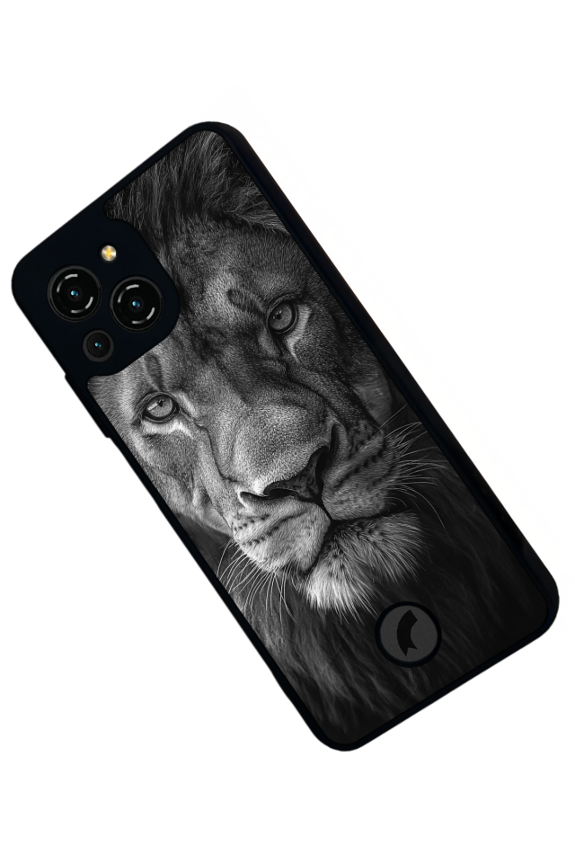 Reeder S23 Pro Max Uyumlu Aslan Tasarımlı Glossy Premium Kılıf