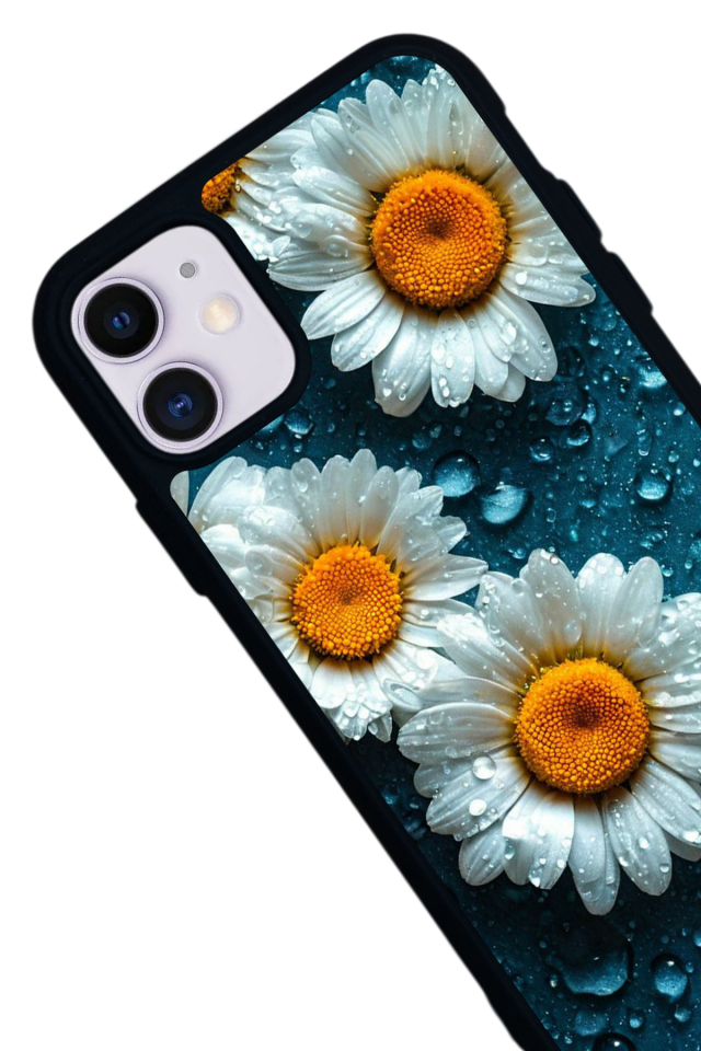 iPhone 11 Uyumlu Cicek Tasarımlı Glossy Premium Kılıf