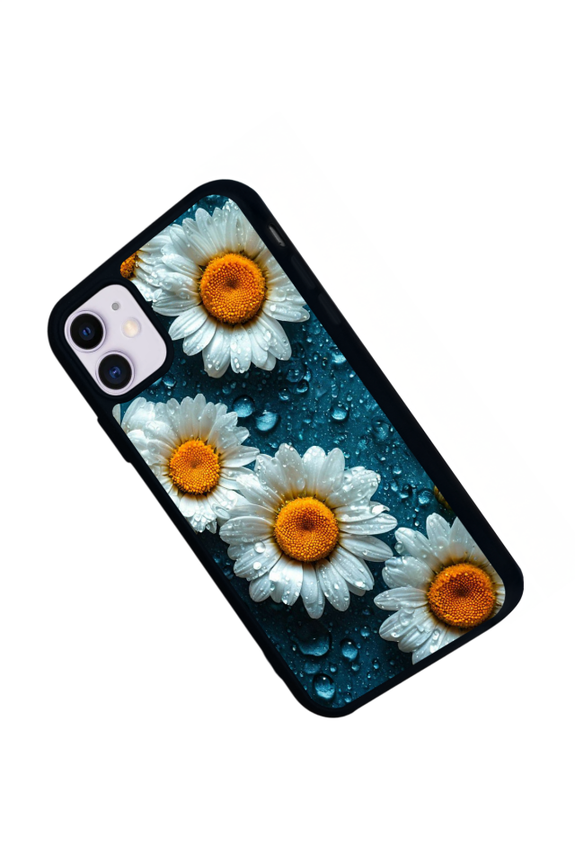 iPhone 11 Uyumlu Cicek Tasarımlı Glossy Premium Kılıf