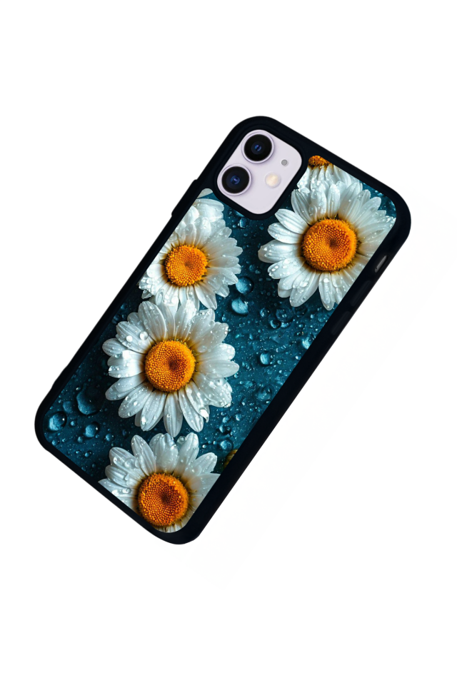 iPhone 11 Uyumlu Cicek Tasarımlı Glossy Premium Kılıf