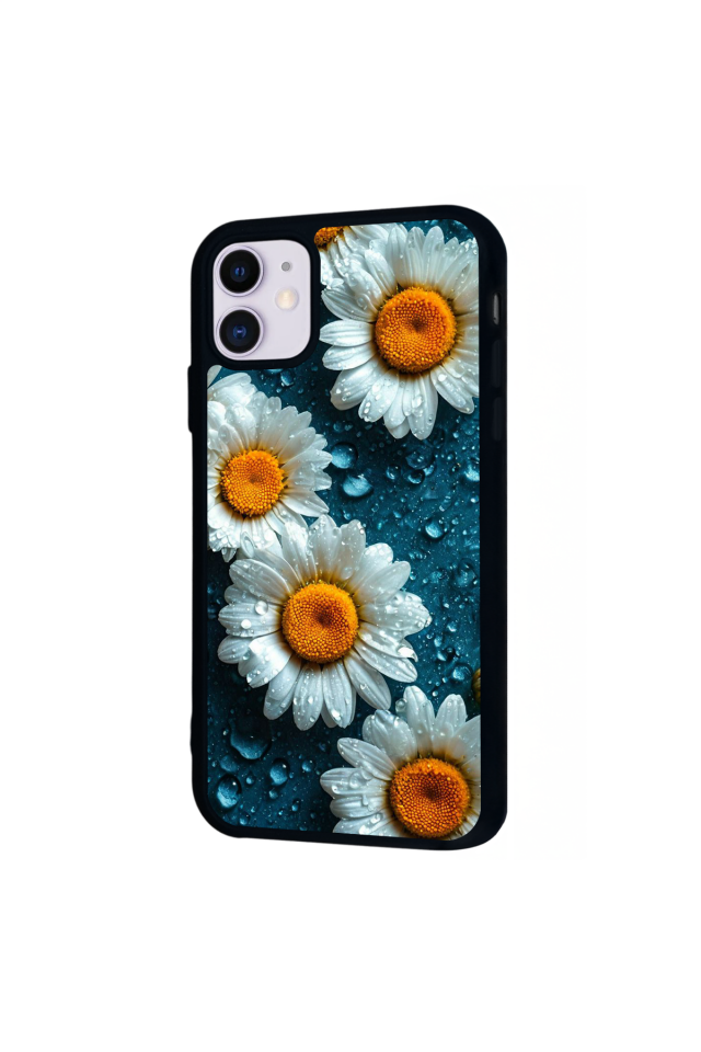 iPhone 11 Uyumlu Cicek Tasarımlı Glossy Premium Kılıf