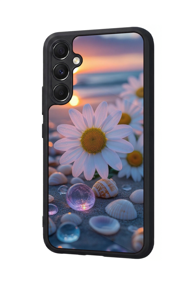 Samsung Galaxy M34 Uyumlu Cicek Tasarımlı Glossy Premium Kılıf