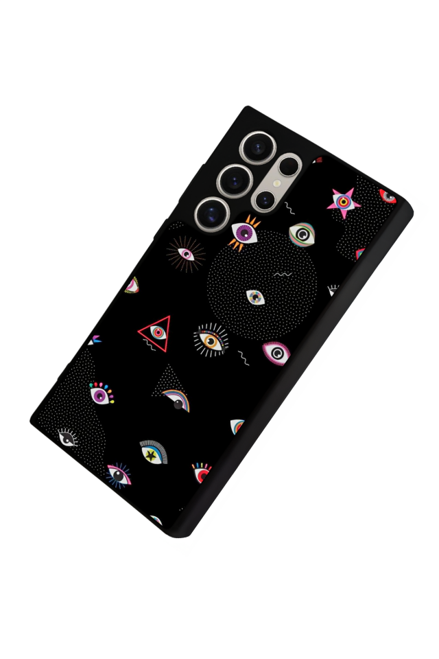 Samsung Galaxy S22 Ultra Uyumlu Göz Tasarımlı Glossy Premium Kılıf