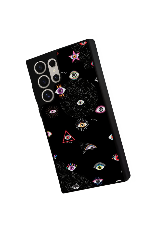 Samsung Galaxy S22 Ultra Uyumlu Göz Tasarımlı Glossy Premium Kılıf