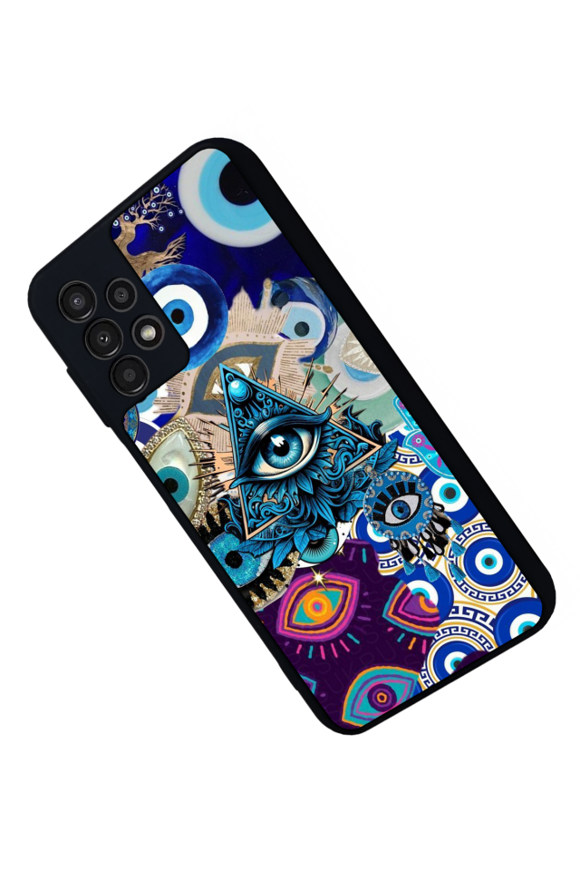Samsung Galaxy A23 Uyumlu Göz Tasarımlı Glossy Premium Kılıf