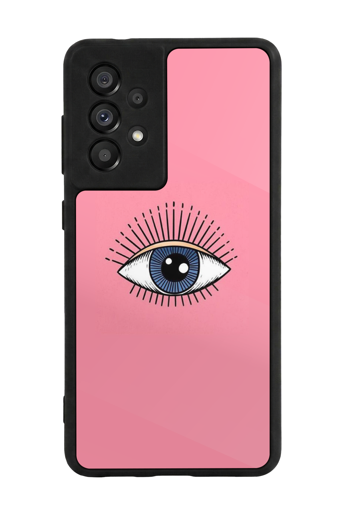 Samsung Galaxy A73 Uyumlu Göz Tasarımlı Glossy Premium Kılıf