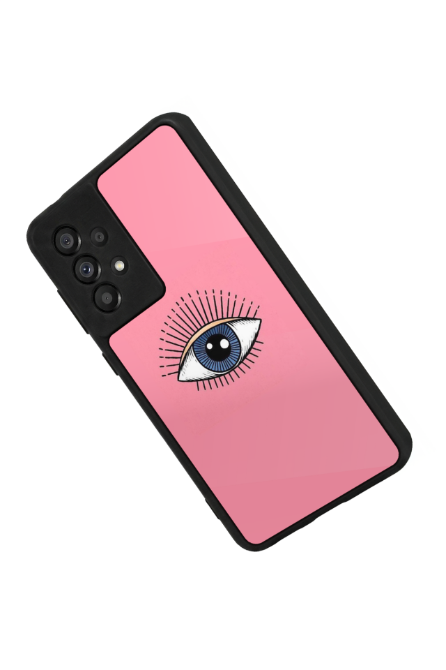 Samsung Galaxy A73 Uyumlu Göz Tasarımlı Glossy Premium Kılıf