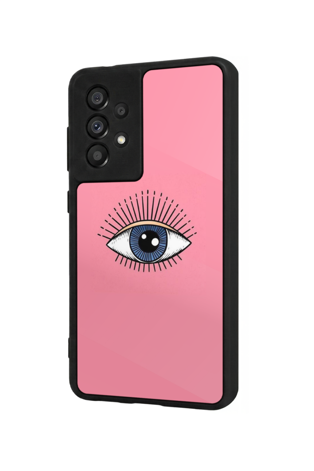 Samsung Galaxy A73 Uyumlu Göz Tasarımlı Glossy Premium Kılıf