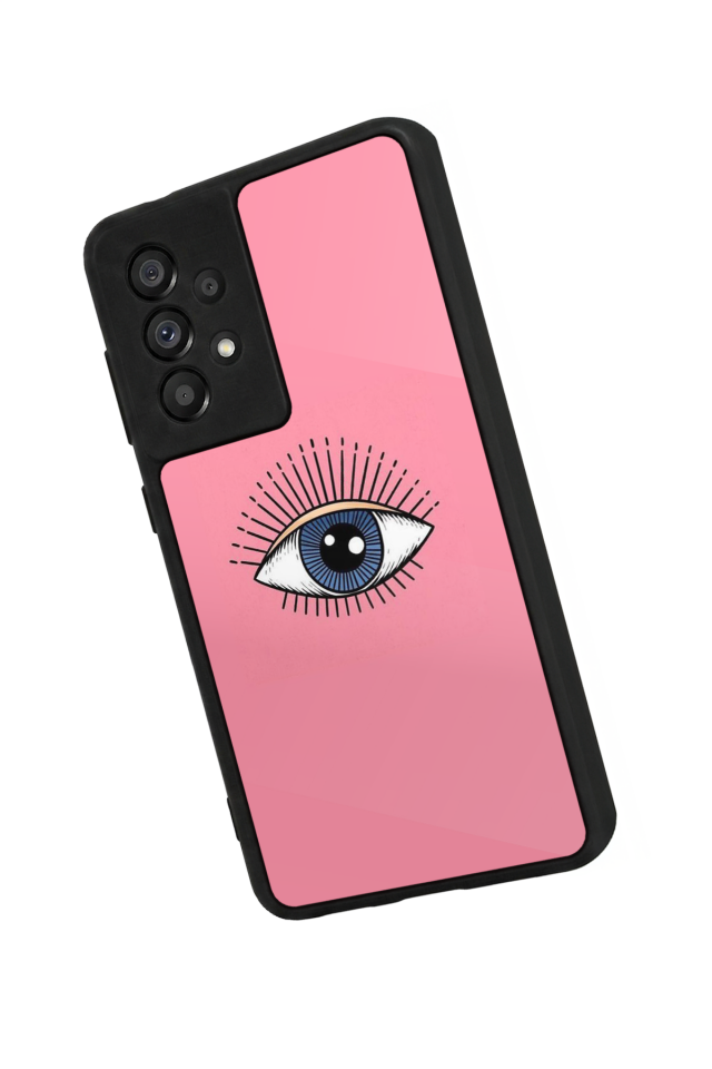 Samsung Galaxy A73 Uyumlu Göz Tasarımlı Glossy Premium Kılıf