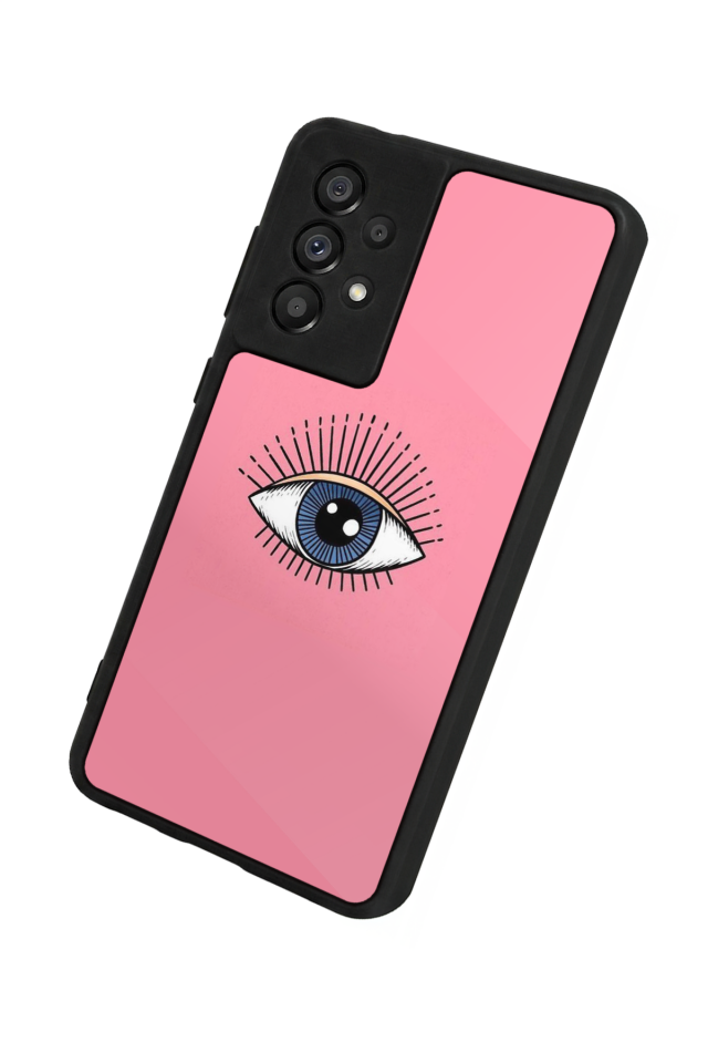 Samsung Galaxy A73 Uyumlu Göz Tasarımlı Glossy Premium Kılıf
